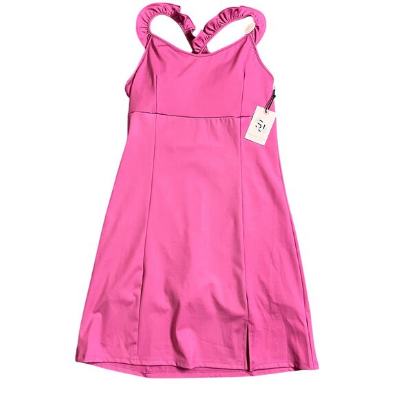 Sincerely Jules Tennis Dress SMALL Golf Mauve Athletic Lined Sports UPF 50 Sport - Picture 4 of 9